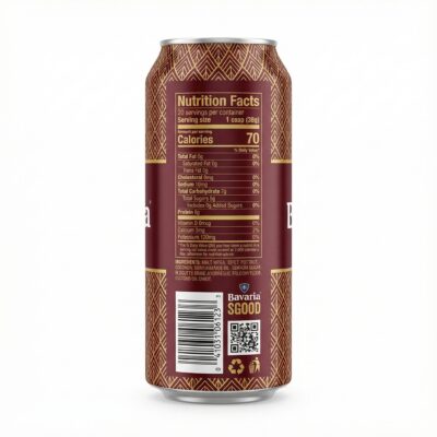 BIERE EN CANETTE BAVARIA ORIGINAL 50 cl - Arrière