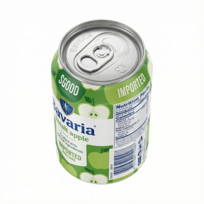 BIERE EN CANETTE BAVARIA POMME 50CL - Dessus