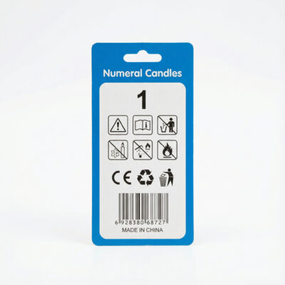 BOUGIE D'ANNIVERSAIRE HAPPY BIRTHDAY 1.2.3... MULTI COLOR - Arrière