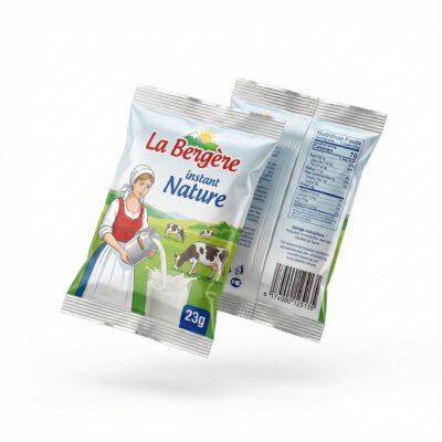 LAIT EN SACHET LA BERGERE INSTANT 25 g - Dessus