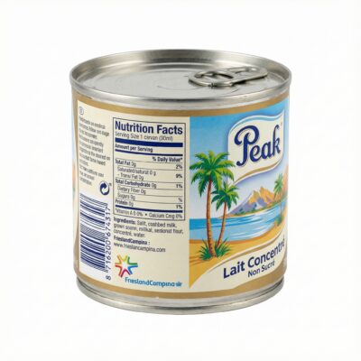 LAIT NON SUCRE PEAK 160G - Latérale