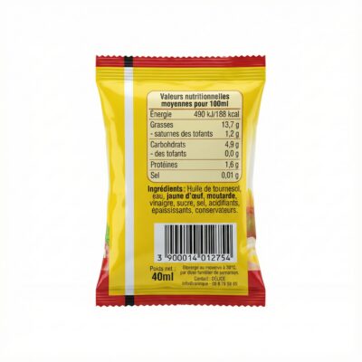 MAYONNAISE DELICE 40G SACHET - Arrière