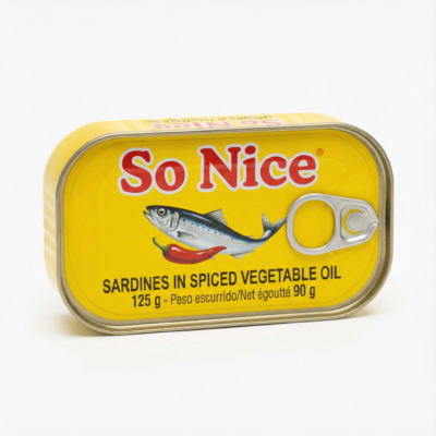 SARDINE SO NICE PIMENTEE 125G - Face