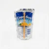 Vue de dessus du CAPRI SUN ORANGE 200 ML en sachet souple métallisé, avec sa paille orange et son visuel d'oranges.