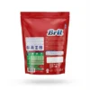 Vue arrière du sachet rouge du DETERGENT BRIL 900G, affichant les informations produit et les instructions de dosage.