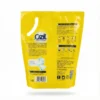 Vue arrière du sachet souple jaune du DETERGENT OZIL ULTRA POWER 900G, montrant les instructions de lavage et les ingrédients.