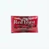Vue de face du sachet rouge EDMARK RED YEAST COFFEE20 EN PIECE, un emballage rectangulaire brillant sur fond entièrement blanc.