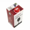 Capsule Elvino rouge vue du dessus parfaitement scellée