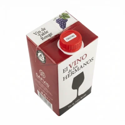 Capsule Elvino rouge vue du dessus parfaitement scellée