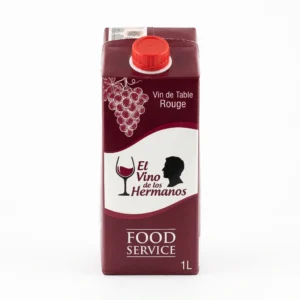 ELVINO ROUGE 1L - vue face Bouteille Elvino rouge sur comptoir lumineux à Douala