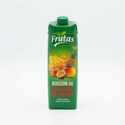 Brique Frutas cocktail multifruits servie au brunch à Yaoundé