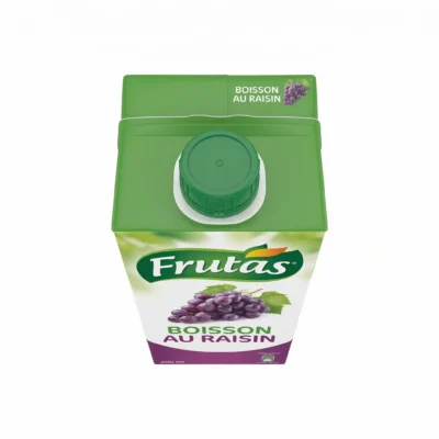 Bouchon Frutas raisin vu du dessus parfaitement scellé