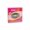 Vue de face de la boîte en carton rose de l'INSECTICIDE SPIRALE BELLE VIE60, illustrant la spirale anti-moustique noire.