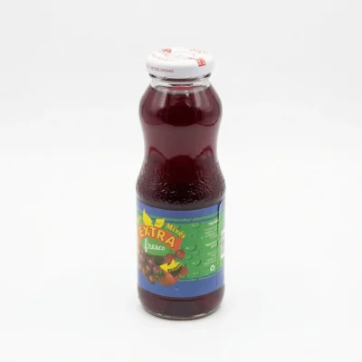 Profil latéral briquette fruits rouges Extra Fresco couleur rouge vif