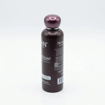 Vue latérale fine du flacon Juan Elixir 300ml debout droit.