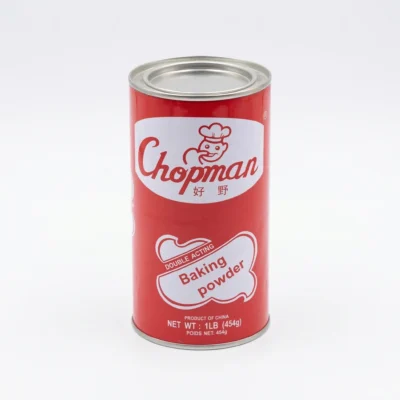 Vue de face du sachet sous vide doré de levure boulangère Chopman 454g, format brique compact pour la cuisine.