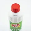 PAX CITRON 800ML en vue de dessus : bouteille blanche cannelée, bouchon rouge et étiquette verte.