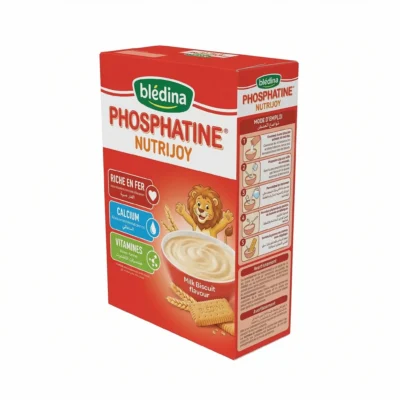Étiquette arrière Phosphatine biscuit, ingrédients et préparation