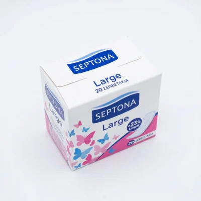 Vue dessus paquet Pantyliners ouverture pratique stockage propre