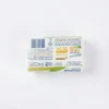 Vue de dessus du savon PROTEX PHARMAPUR ALOE 150 g dans son emballage papier rectangulaire blanc, vert et bleu.