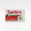 Vue de face du SAVON SANTEX ROUGE 200 g dans son emballage carton rectangulaire blanc, rouge et vert.