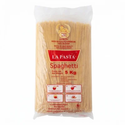 Carton spaghetti La Pasta 5kg vue de face format familial