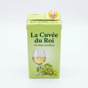 VIN BLANC CUVEE DU ROI 1L - vue face Bouteille Cuvée du Roi blanc fraîche prête à servir au Cameroun
