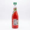 Profil latéral bouteille Flora cidre 75cl étiquette détaillée