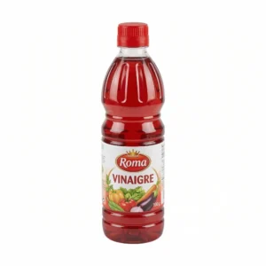 Bouteille vinaigre Roma 1L rouge et blanc face avant lisible