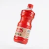 Vue latérale bouteille vinaigre Roma 1L étiquette colorée visible